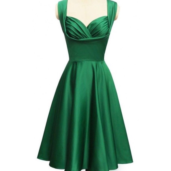 Trashy Diva Dresses & Skirts - Trashy Diva Honey dress retro swing green size 16